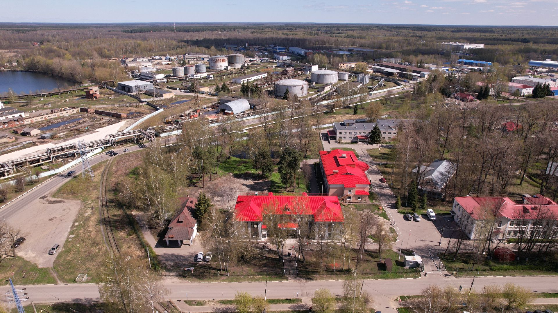 видео с коптера, павловский посад, поликлиника,