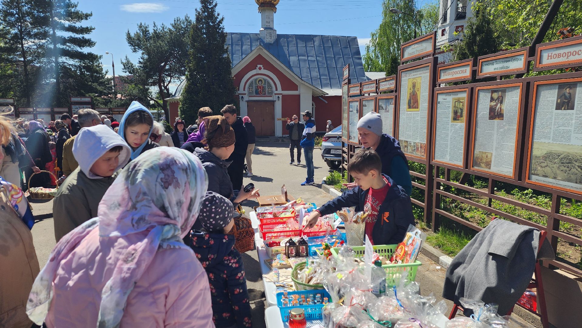 Пасха, освящение куличей, Преображенский храм, Космодамианский храм,