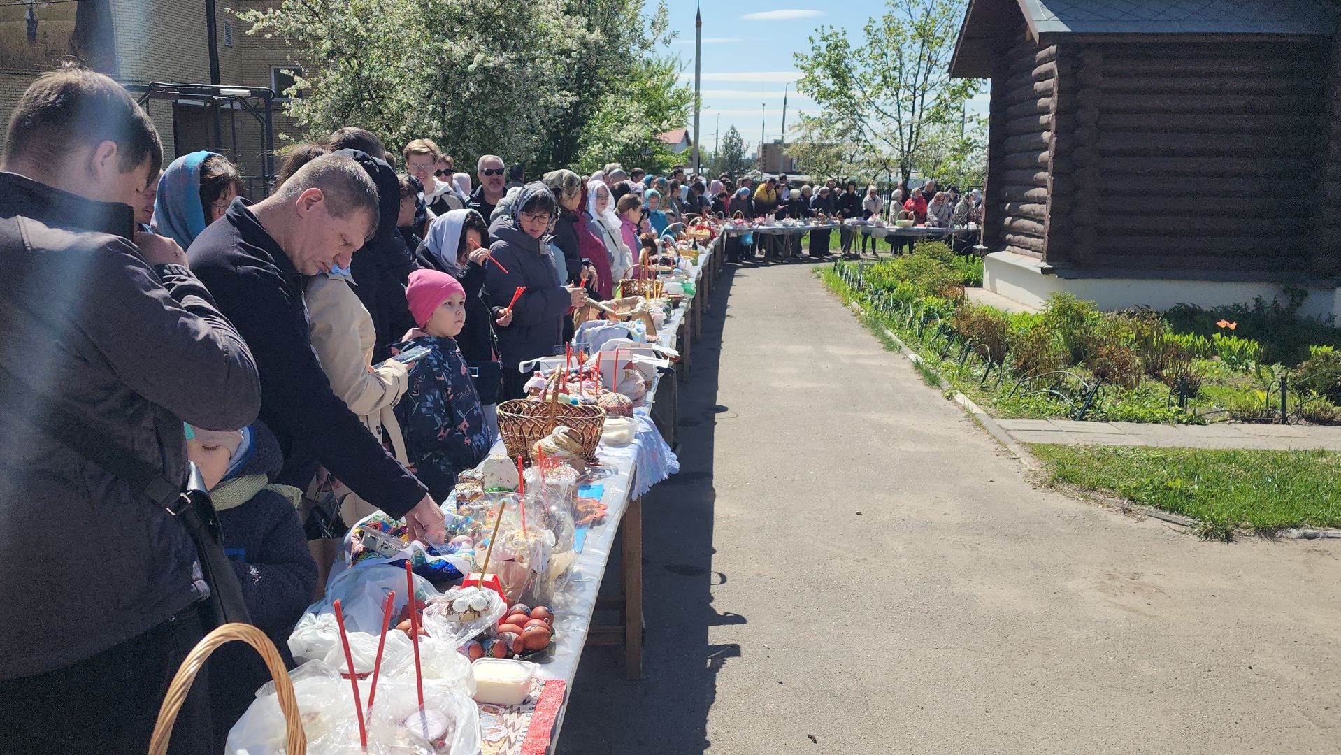 Пасха, освящение куличей, Преображенский храм, Космодамианский храм,