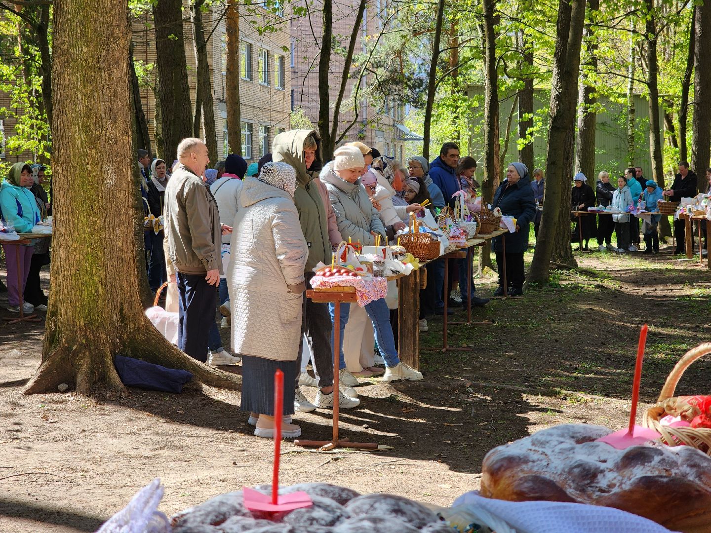 Черноголовка, Пасха, Освящение куличей,