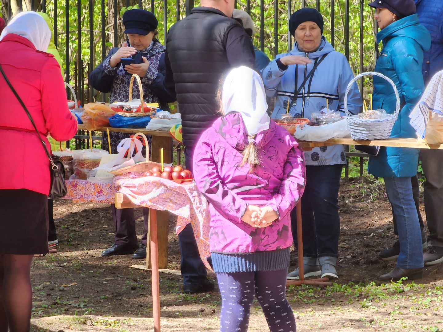 Черноголовка, Пасха, Освящение куличей,
