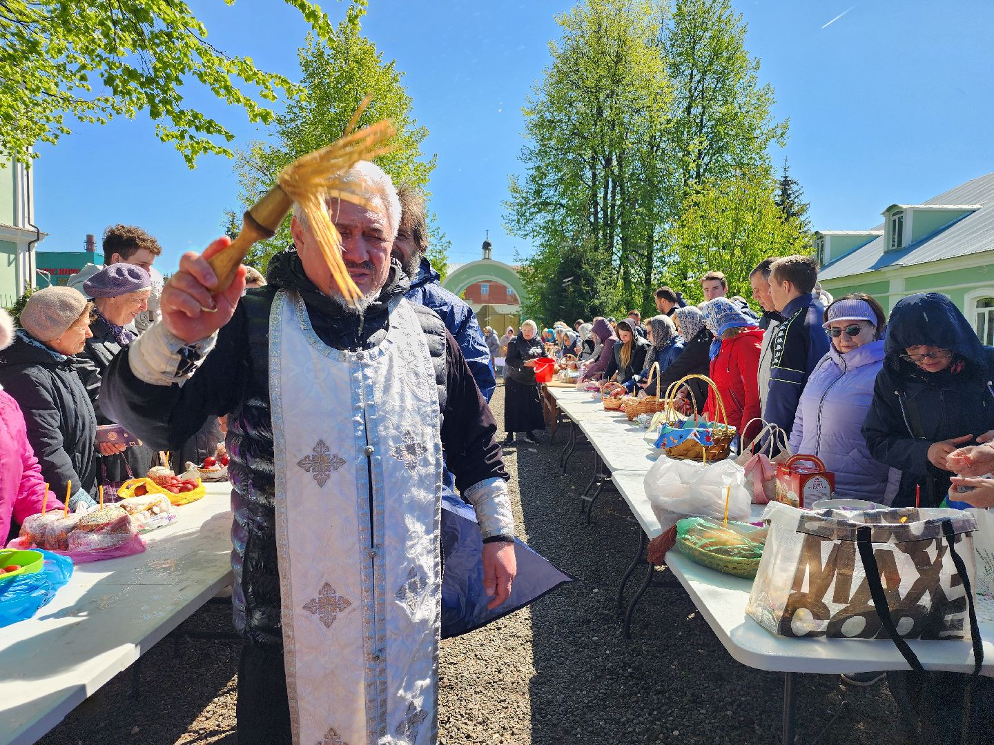 Пасха, Великая Суббота, освящение пасхальных куличей, Старая Купавна, Богородский городской округ,