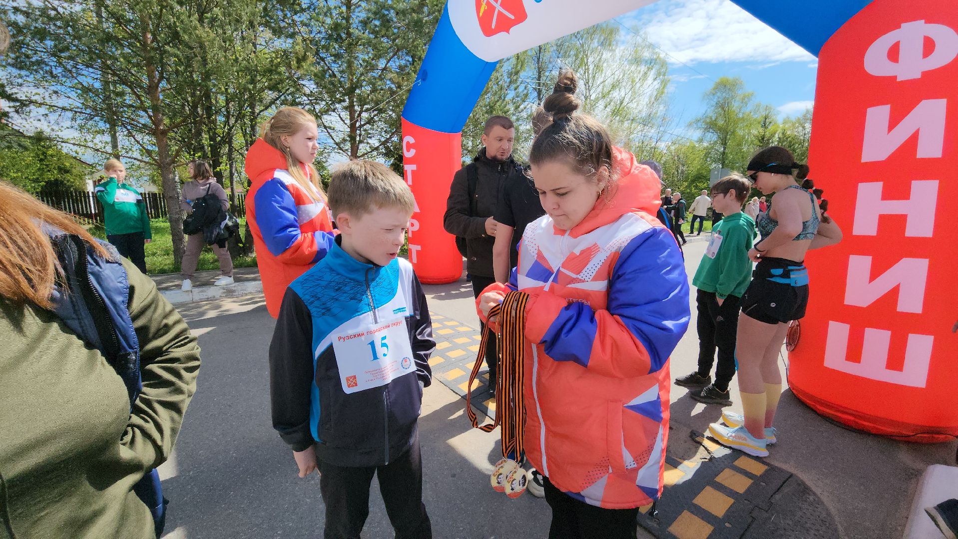 Забег, Легкоатлетический забег, спорт, спорт в рузе, спорт в подмосковье, патриотизм, Руза,