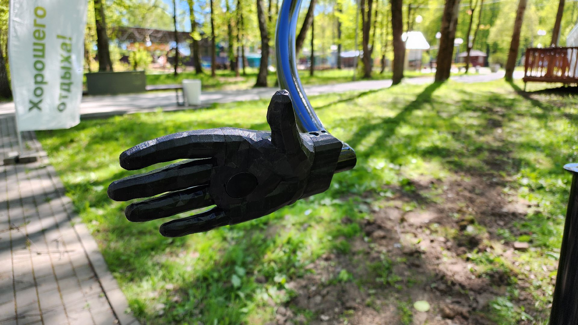 кашира, городской парк, скамейка мозаика, вежливый фонарь, новые объекты, благоустройство,