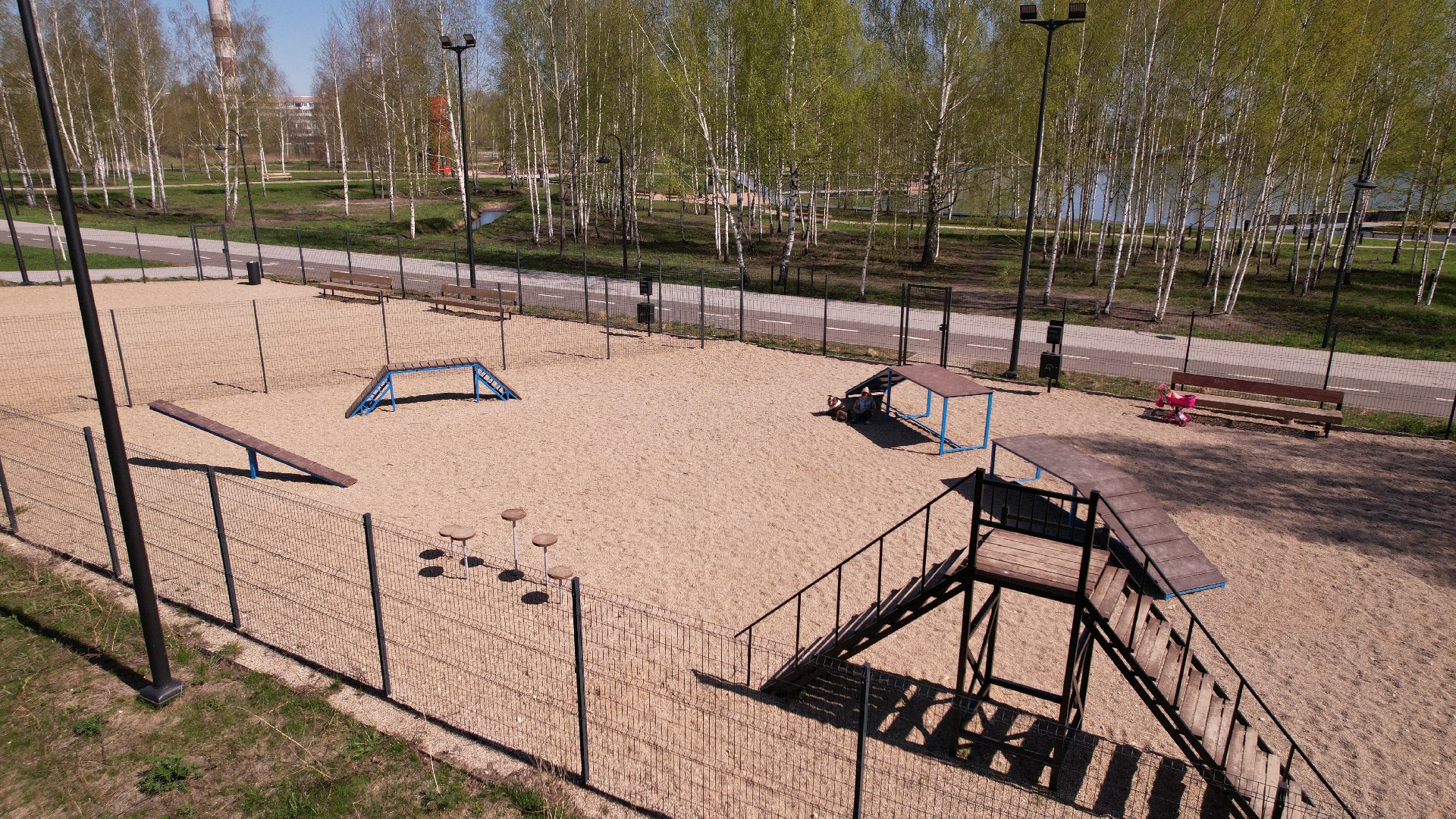 видео с коптера, электрогорск, благоустройство,