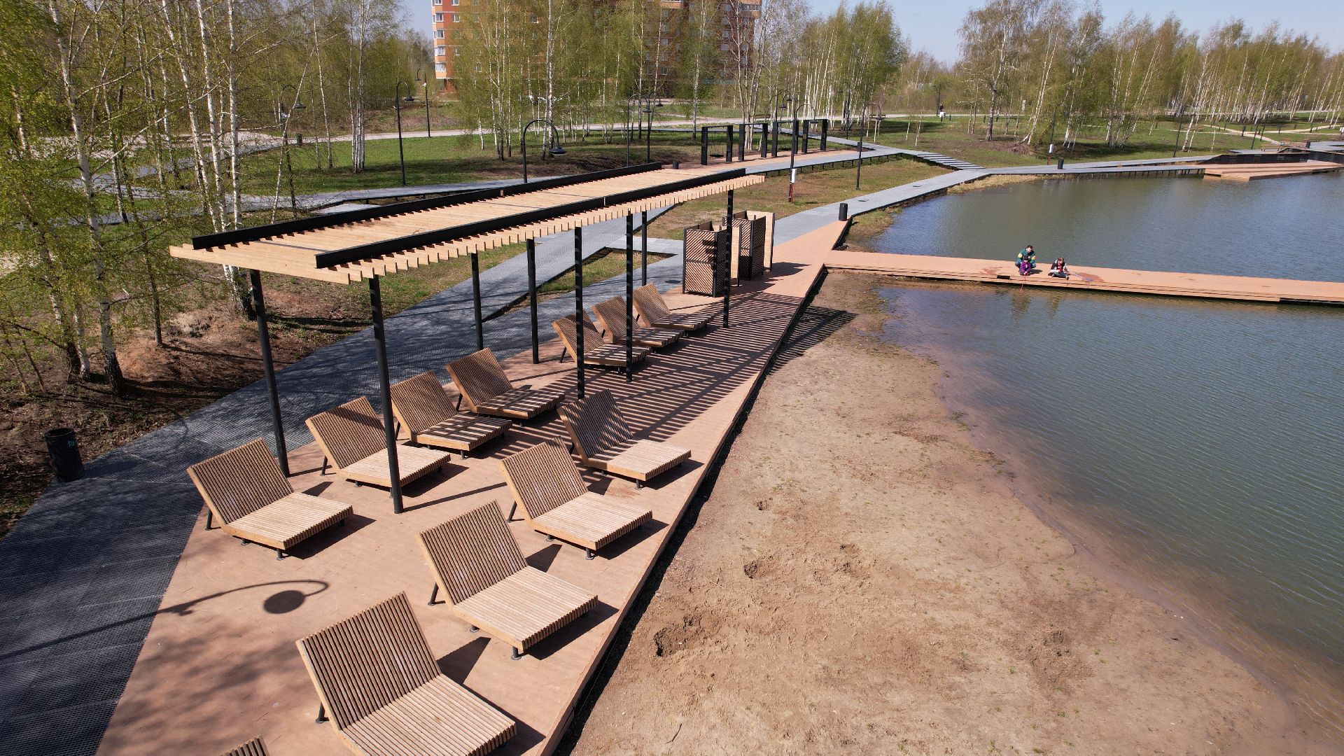 видео с коптера, электрогорск, благоустройство,