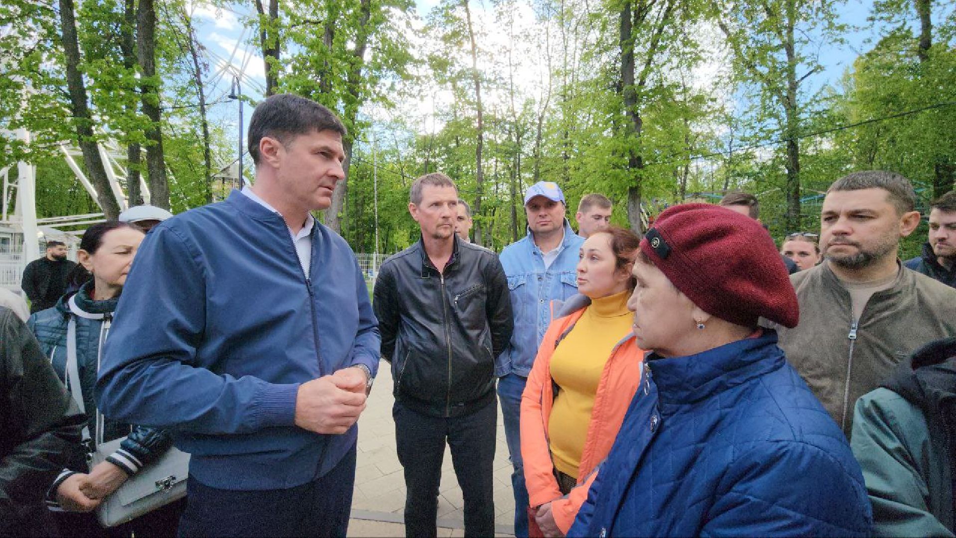 люберцы, наташинский парк, глава городского округа люберцы владимир волков, обращение жителей,