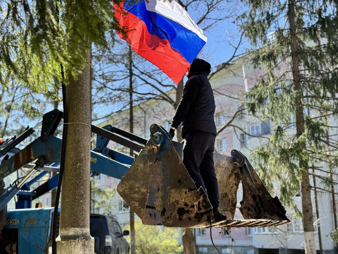 флаг россии, день победы, восход,