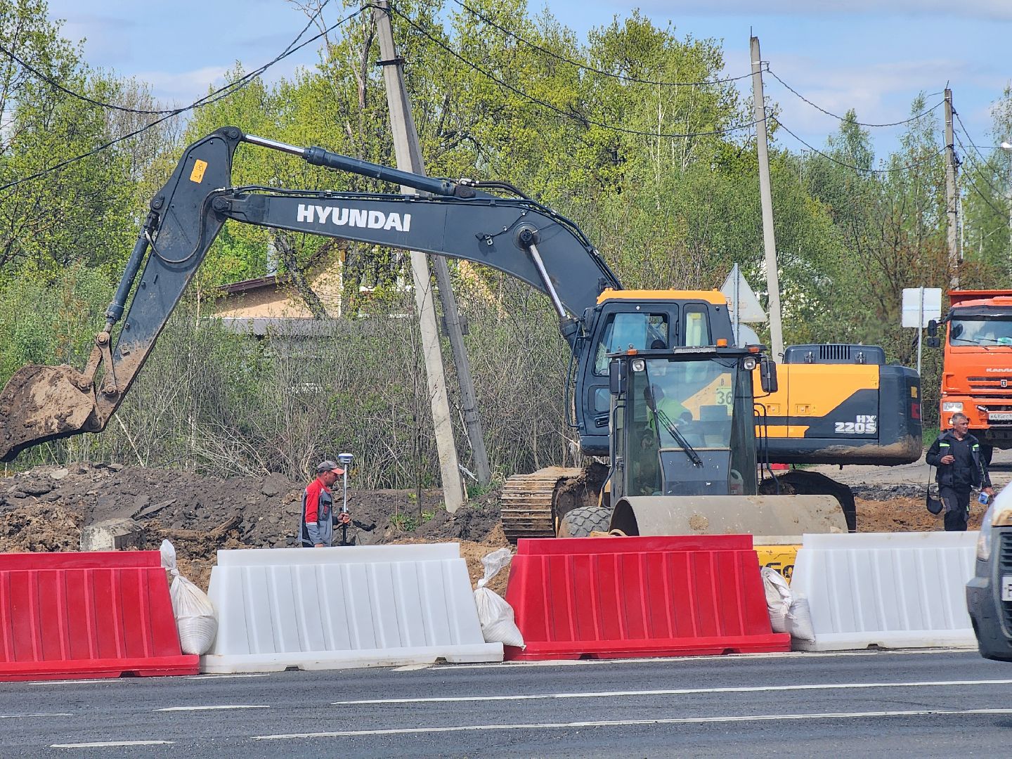 строительство, Дорога, федеральная дорога, дорохово, Минское шоссе, Развязка, дорожная служба, руза,