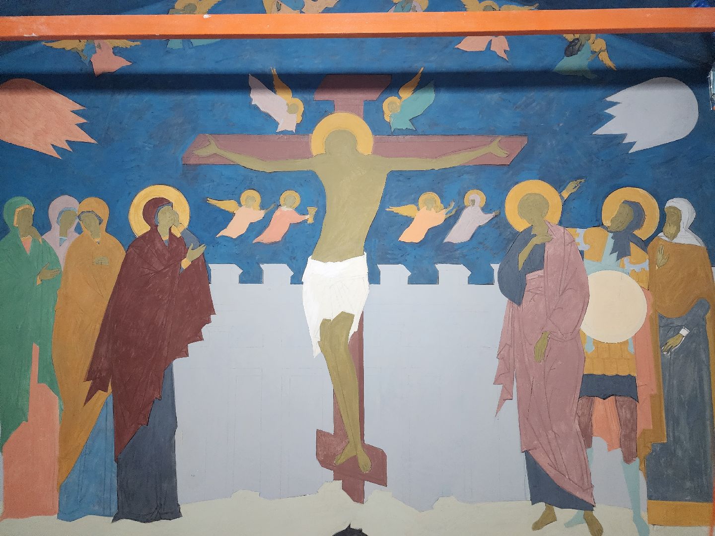 церковь, роспись храма, пасха,