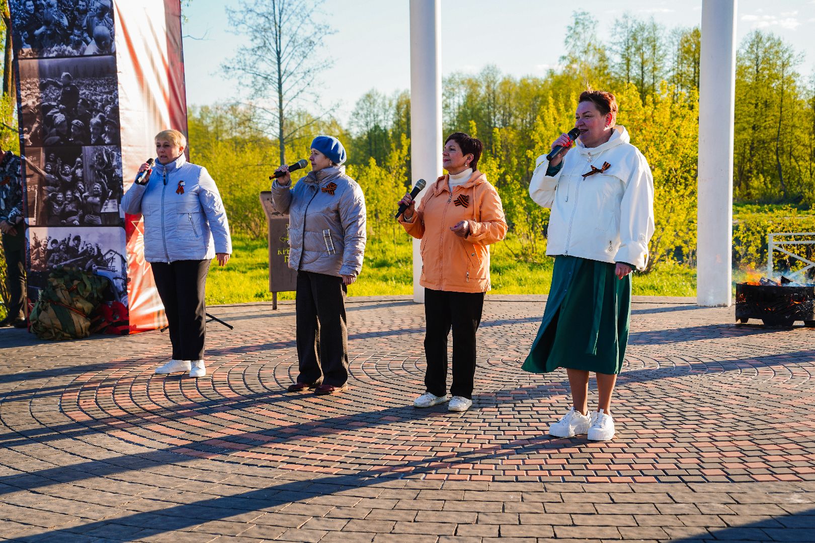 костер победы, день победы, Рошаль, общественная палата, парк, Крестов брод, Эхо войны,Большая Шатура,