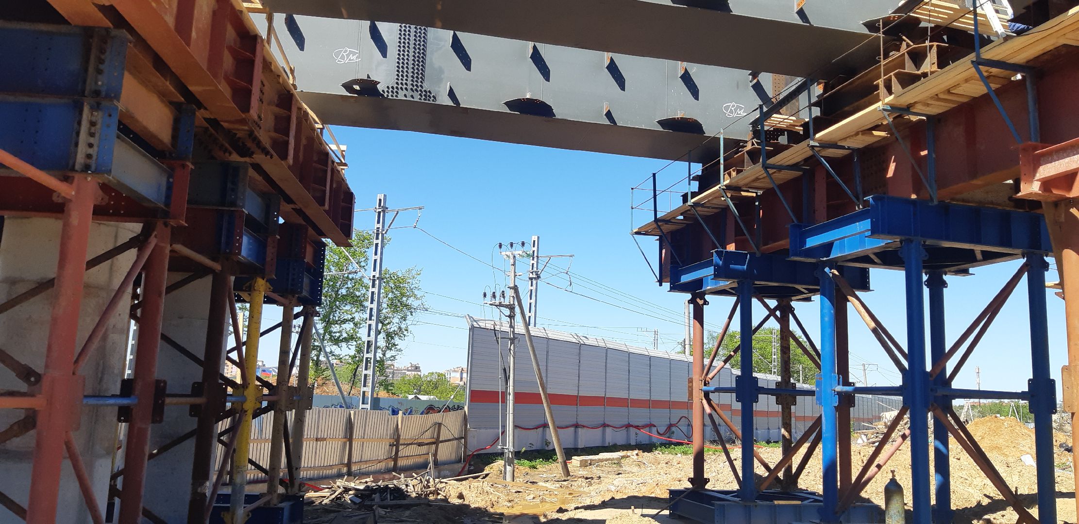 МЦД Опалиха, Красногорск, переезд, двойной путепровод, монтаж автомобильной развязки,