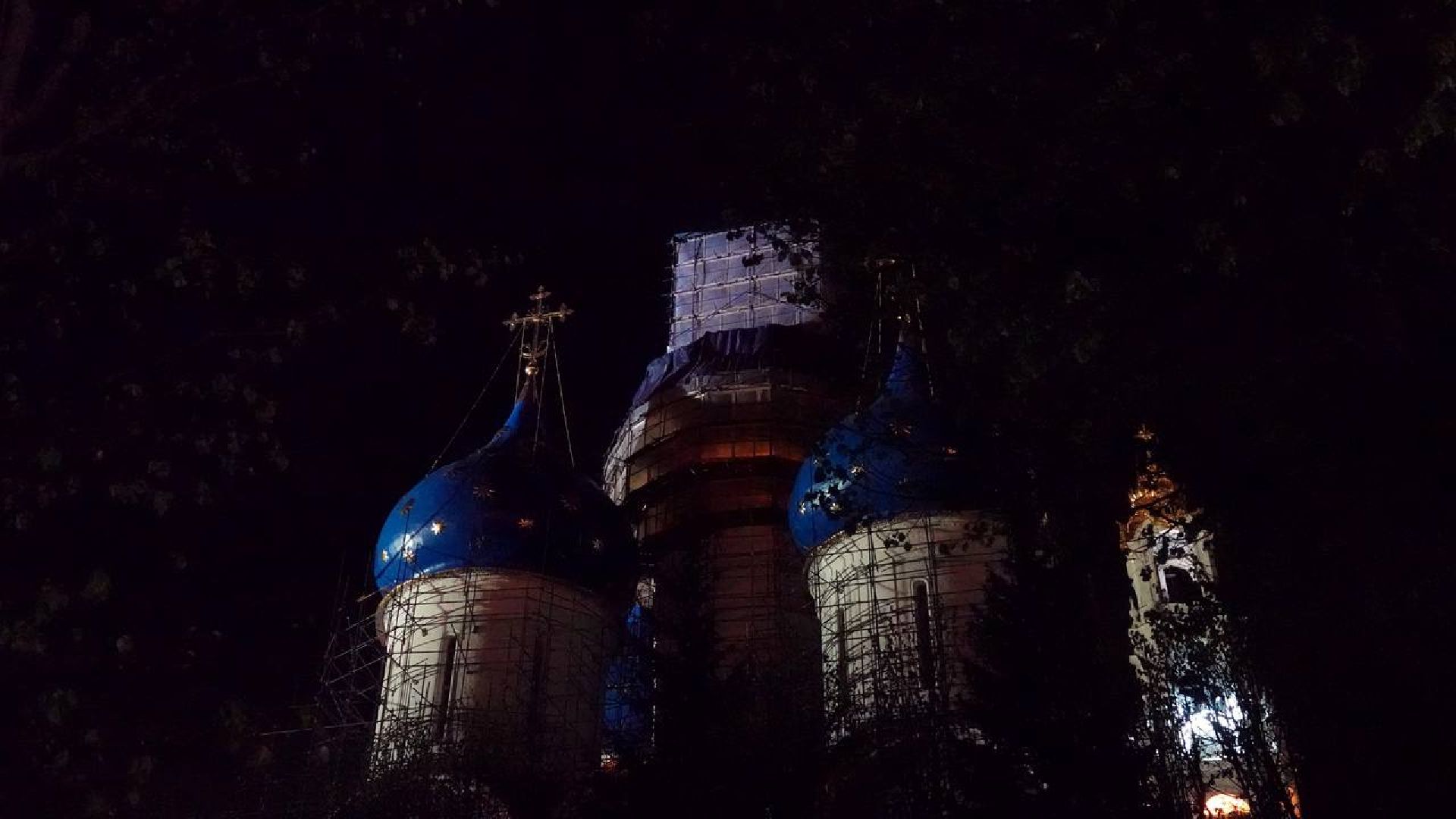 Пасха, Пасхальная служба, Троице-Сергиева Лавра, Успенский собор, Вера, Религия, Христос Воскрес,