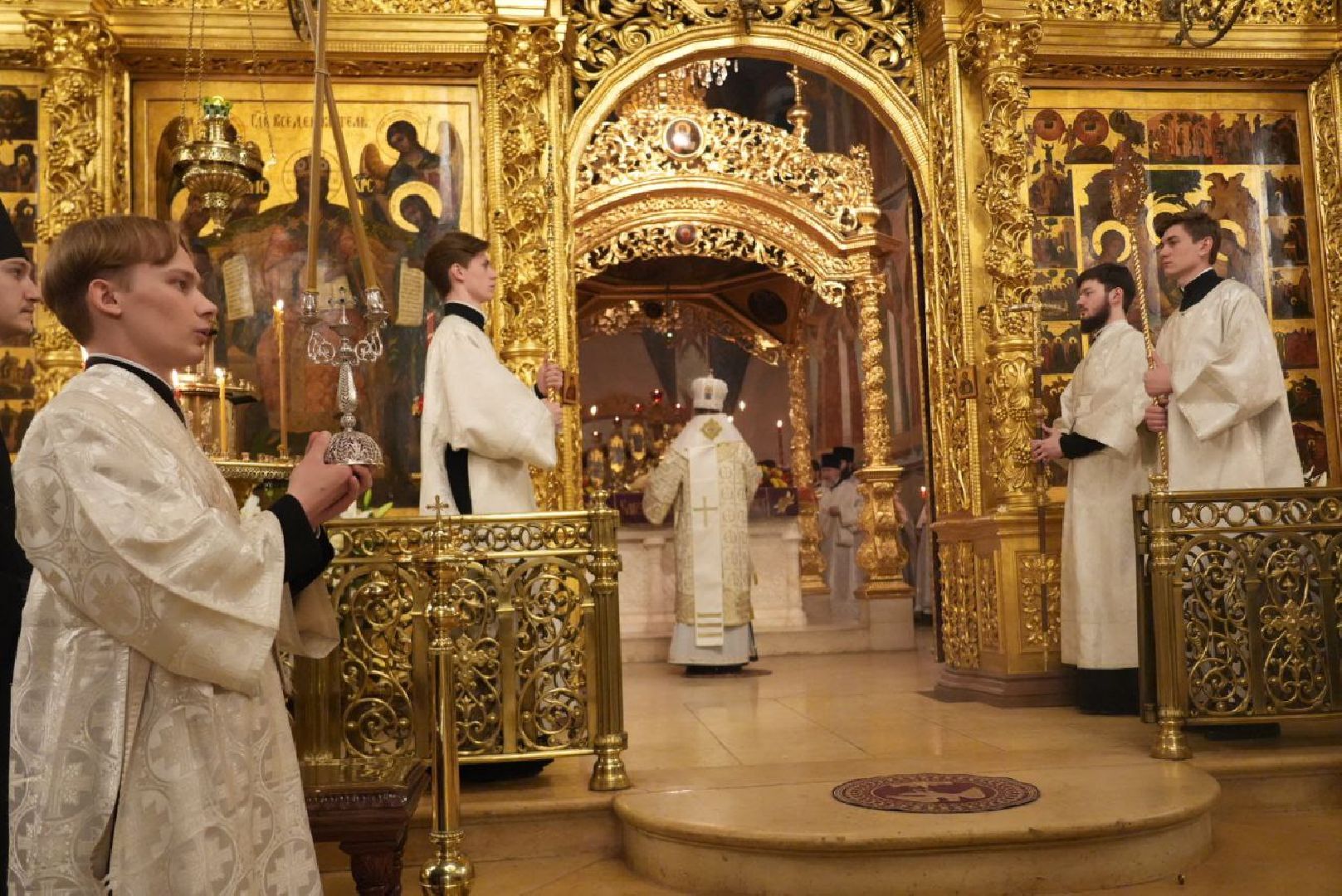 Пасха, Пасхальная служба, Троице-Сергиева Лавра, Успенский собор, Вера, Религия, Христос Воскрес,