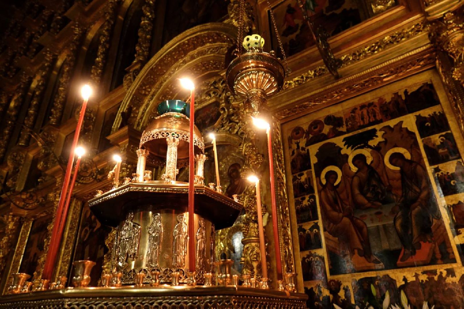 Пасха, Пасхальная служба, Троице-Сергиева Лавра, Успенский собор, Вера, Религия, Христос Воскрес,