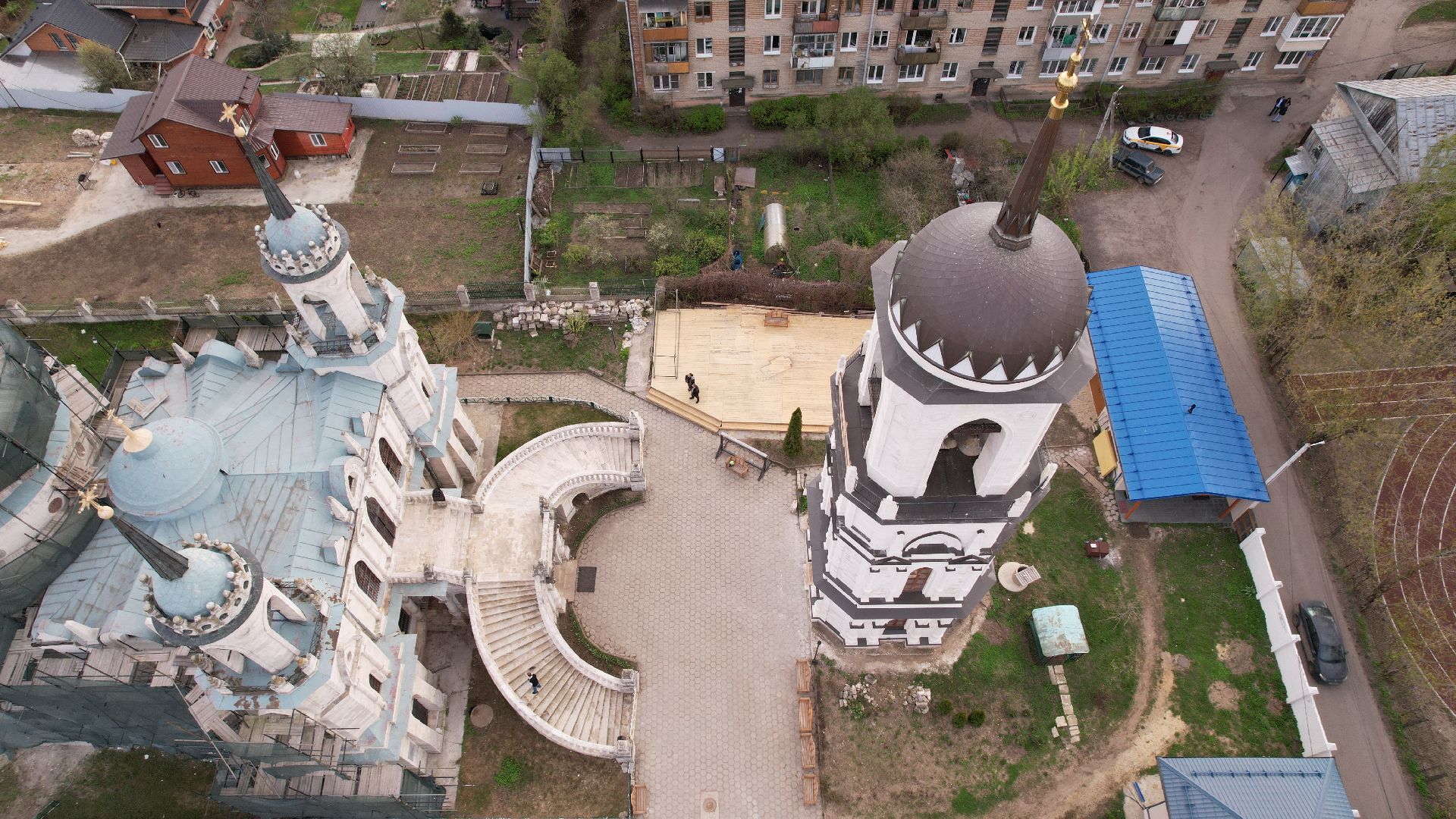 видео с коптера, быково, церковь, туризм,