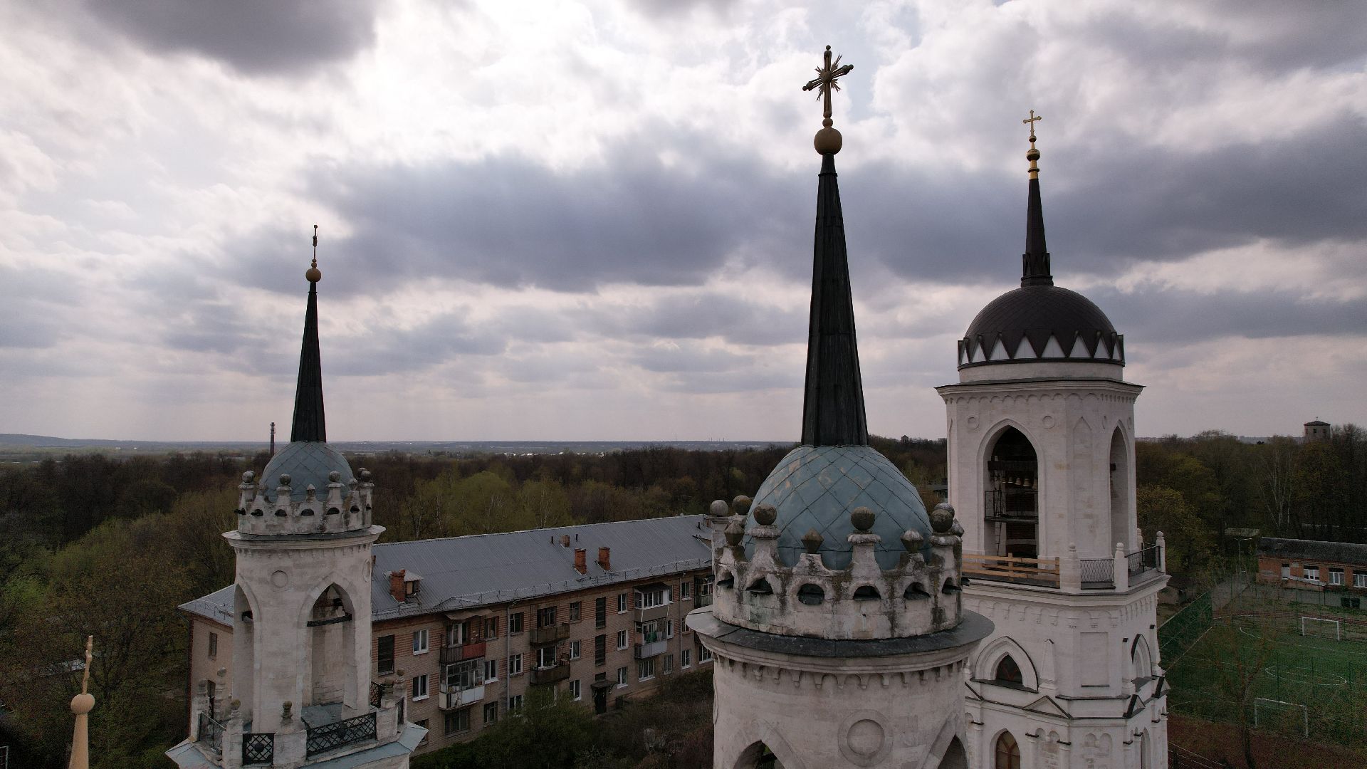 видео с коптера, быково, церковь, туризм,