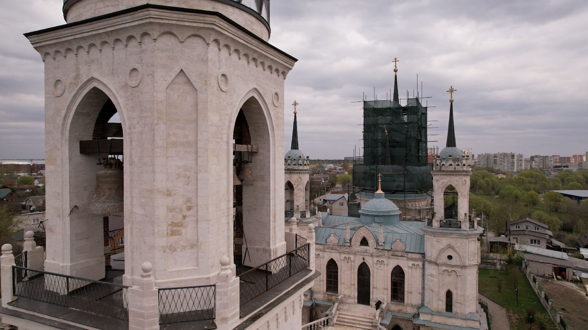 видео с коптера, быково, церковь, туризм,