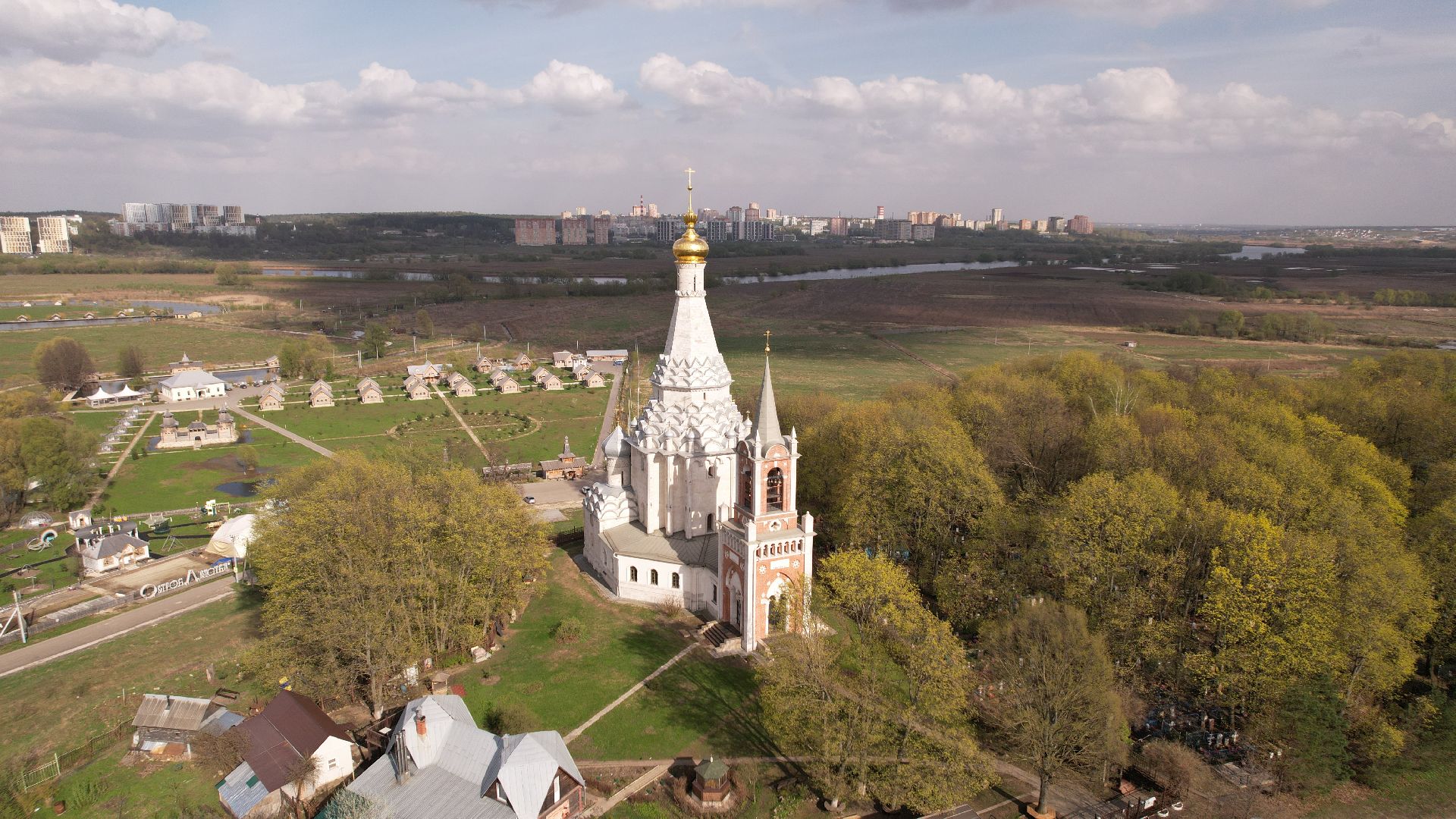 видео с коптера, церковь, культура,