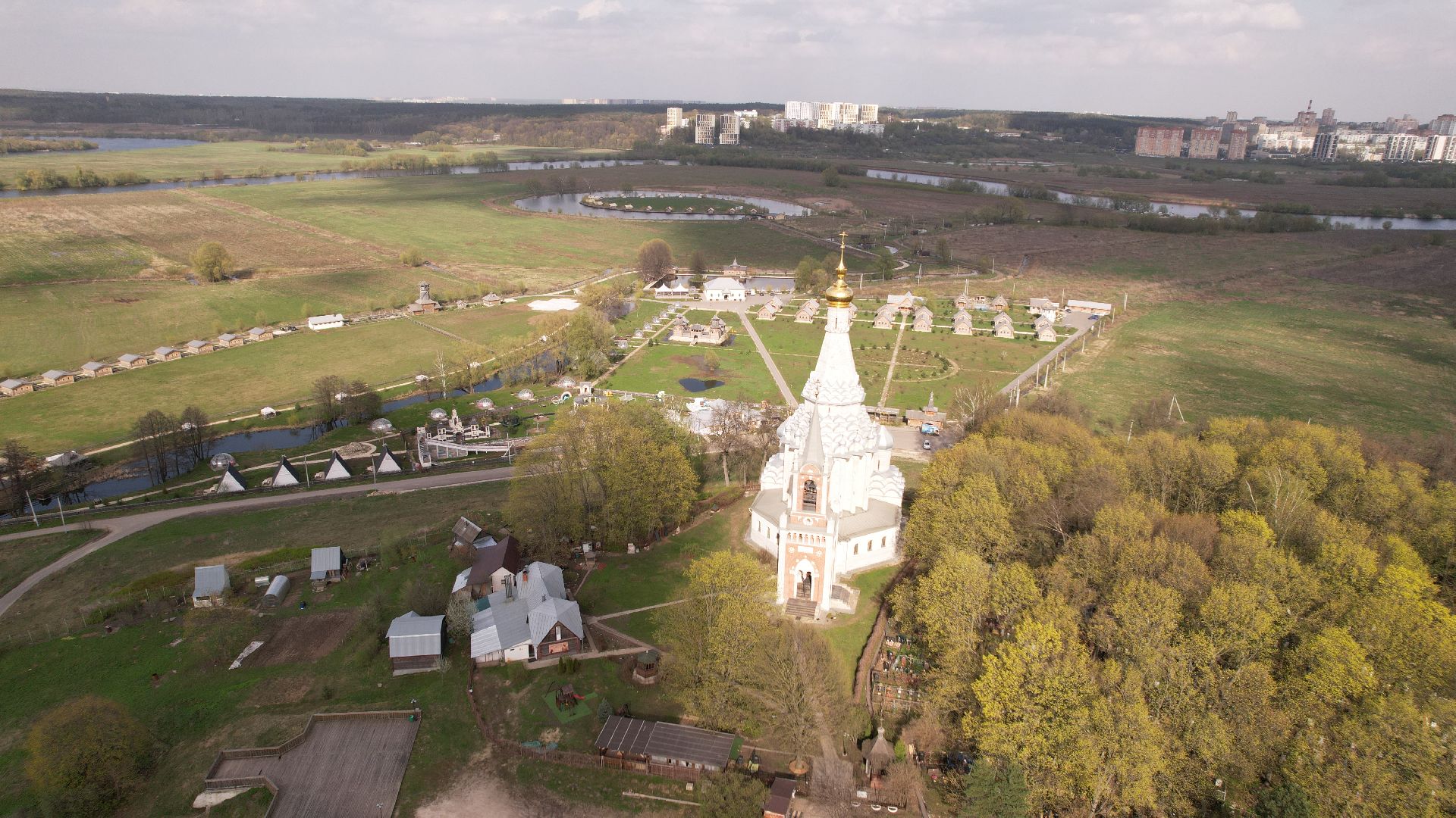 видео с коптера, церковь, культура,