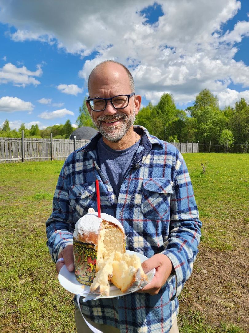 чехов, американец, пасха, кулич, храм, православие,