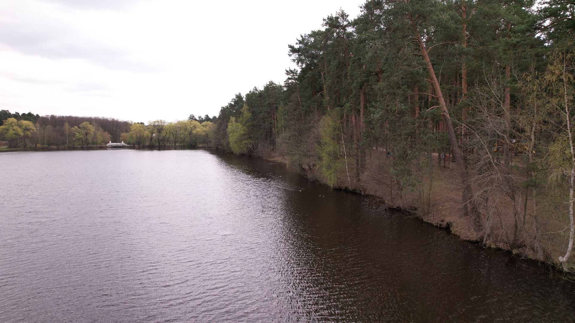 видео с коптера, города, мост, плотина,