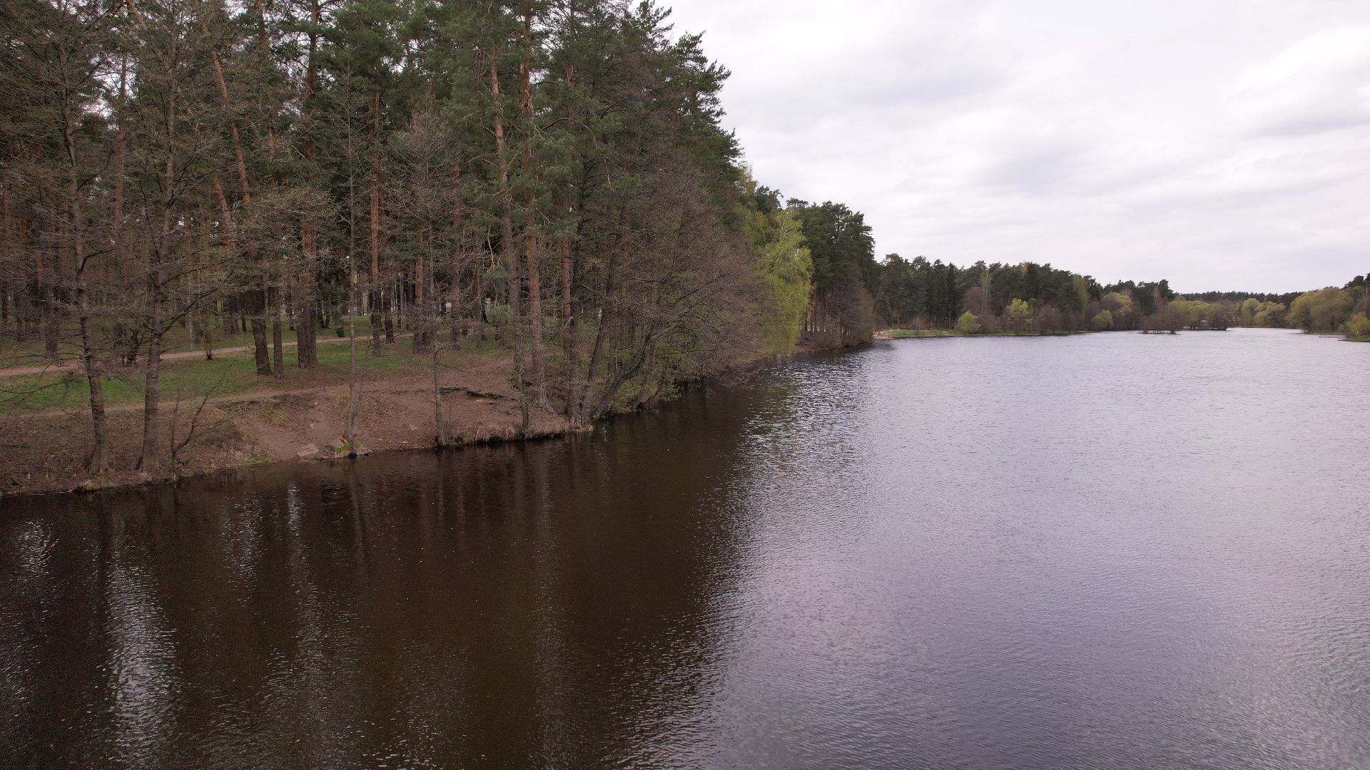 видео с коптера, города, мост, плотина,