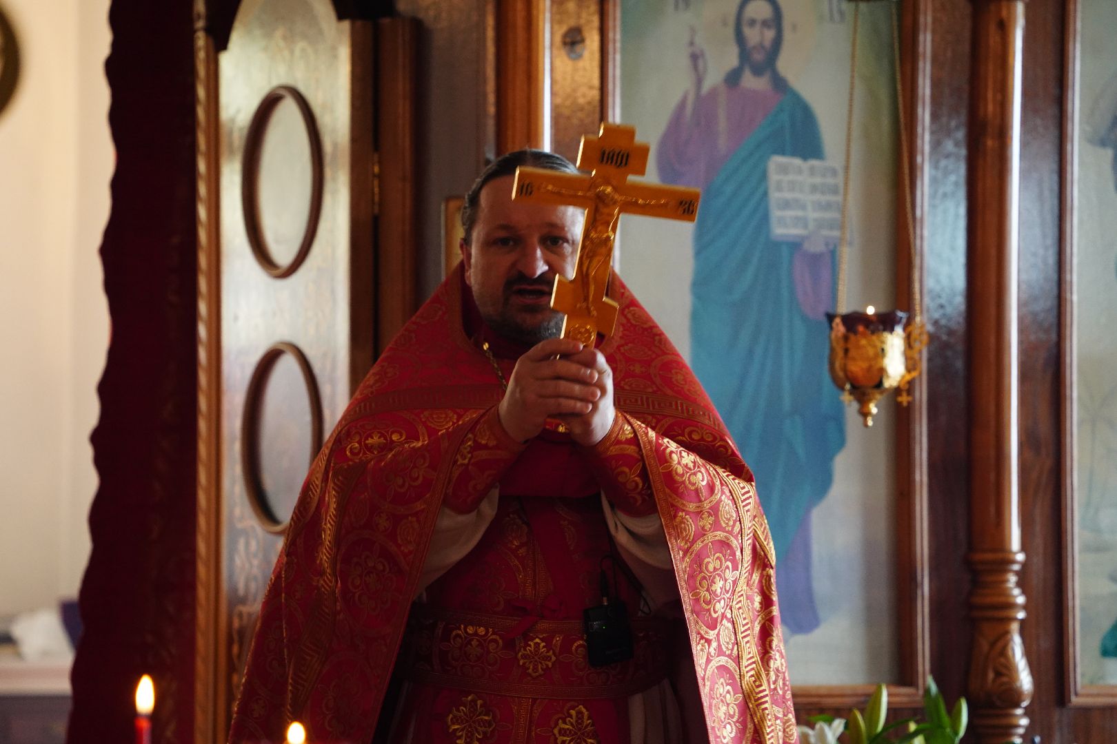 Пасха, богослужение, литургия, Рошаль, скорбященский храм,