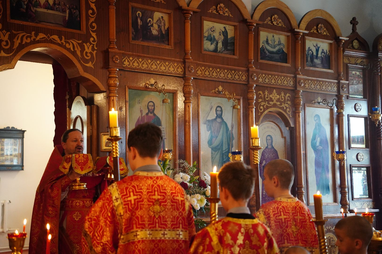 Пасха, богослужение, литургия, Рошаль, скорбященский храм,