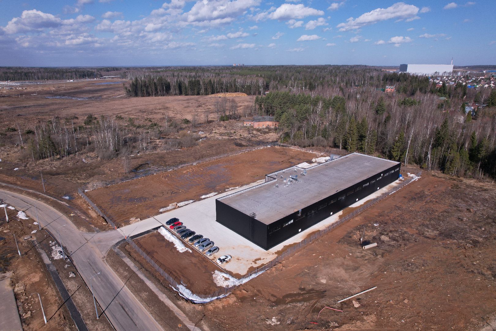 видео с коптера, солнечногорск, индустриальный парк,