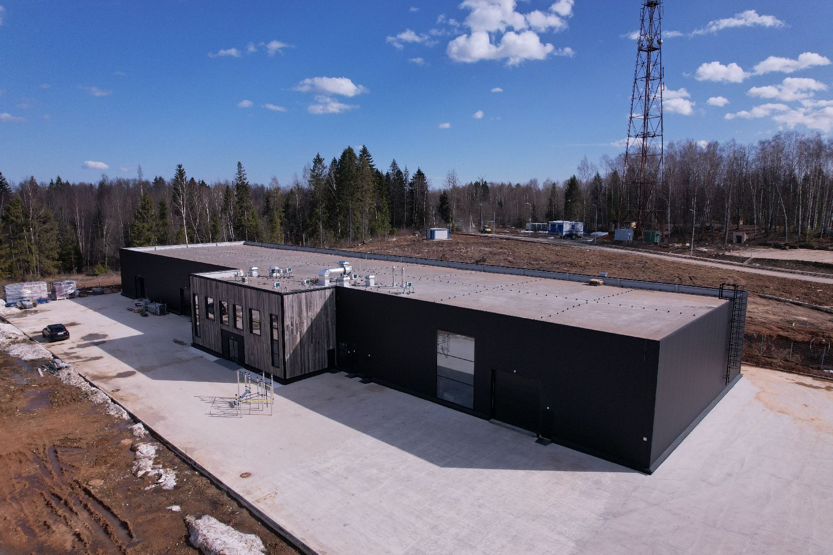 видео с коптера, солнечногорск, индустриальный парк,