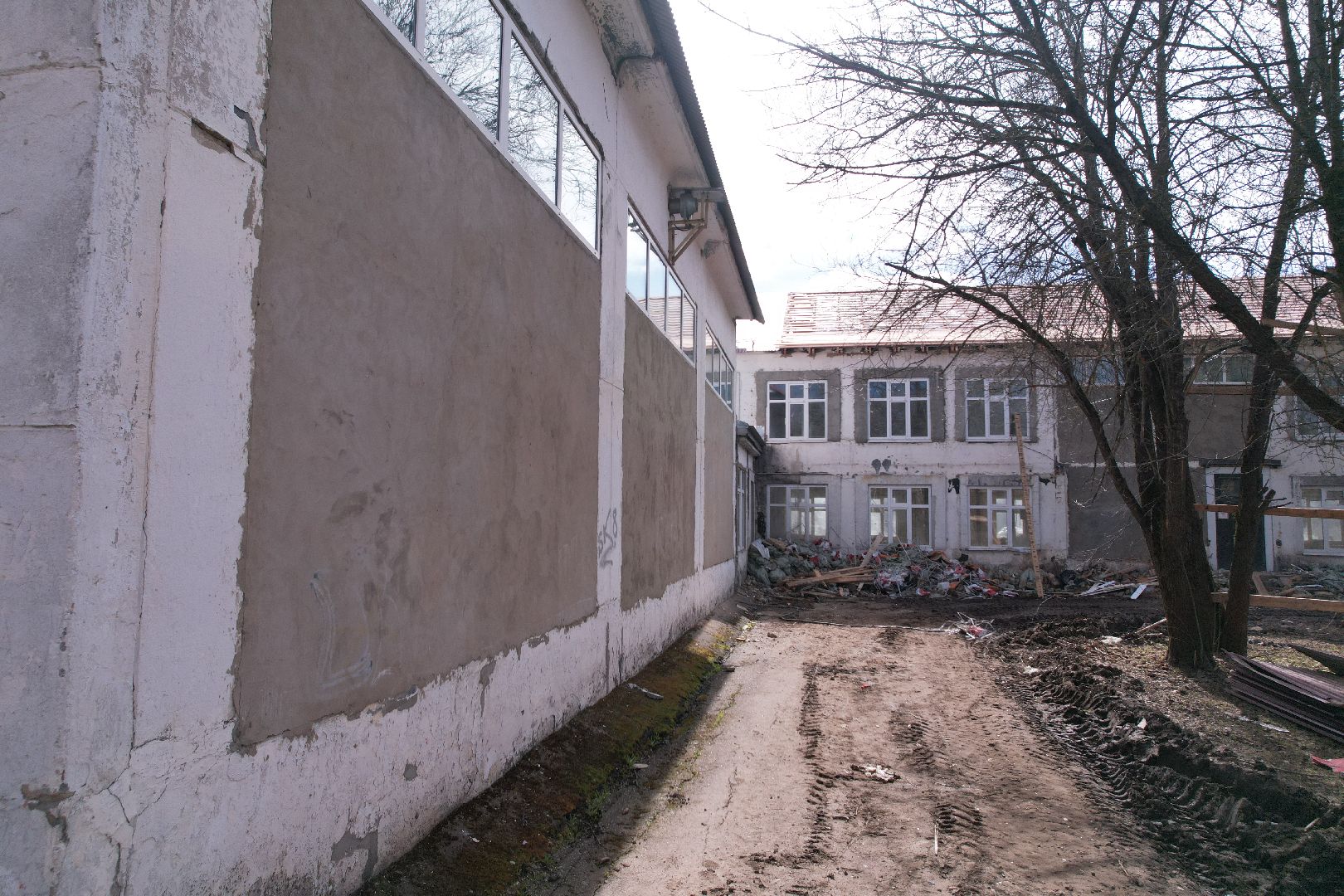 видео с коптера, истра, школа,