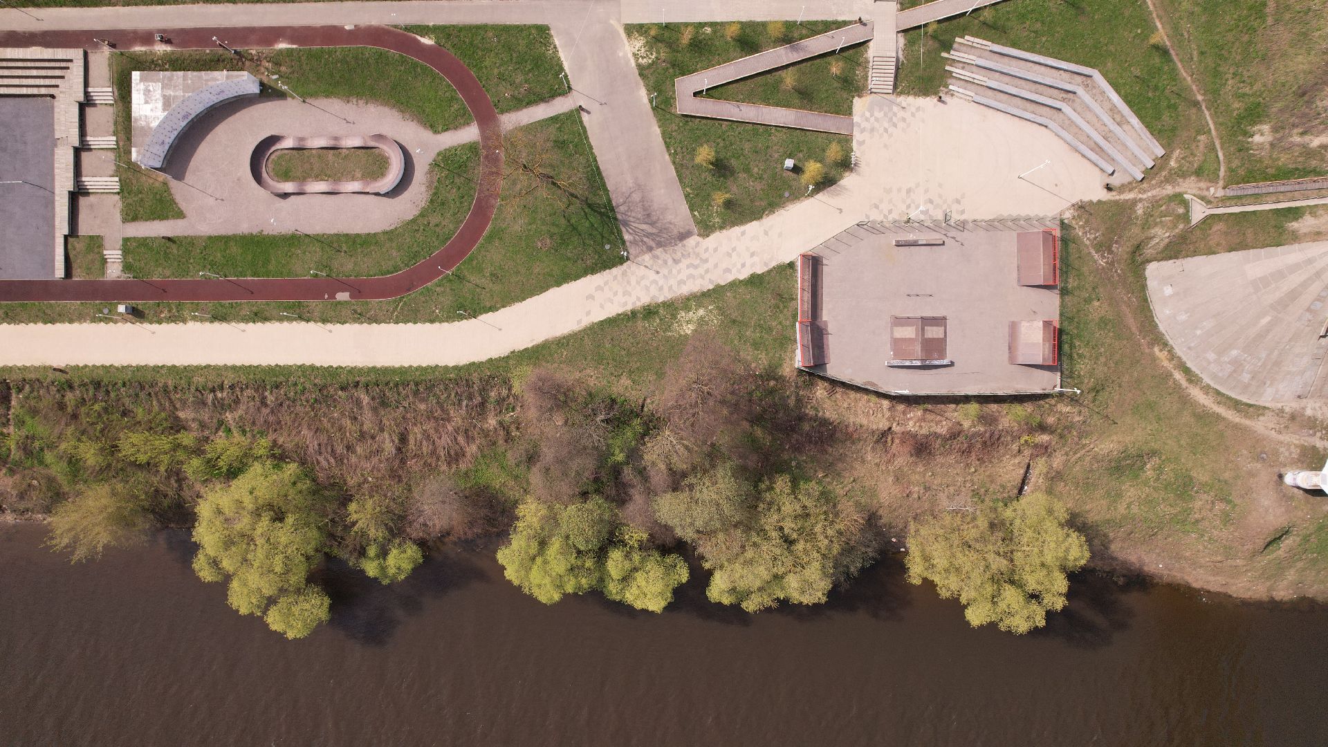 Воскресенск, видео с коптера, парк,