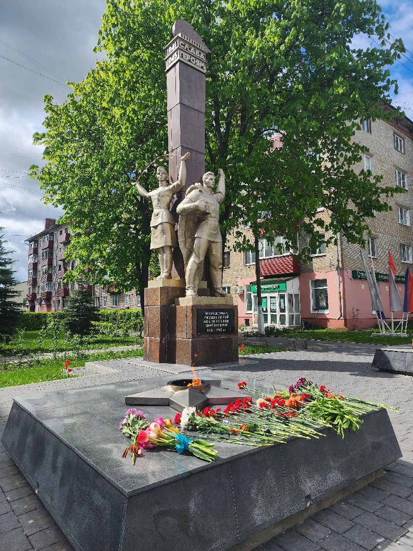 шатура, вечный огонь, вов, возложение цветов,