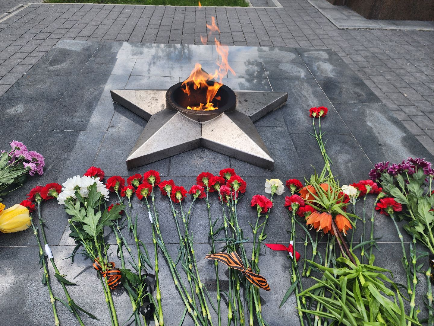 шатура, вечный огонь, вов, возложение цветов,