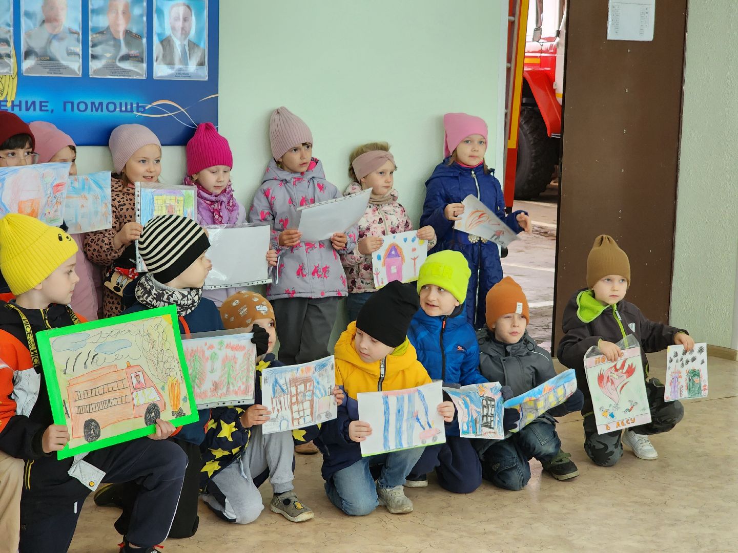 Дубна, Дети, Детский сад, пожарная часть, экскурсии,