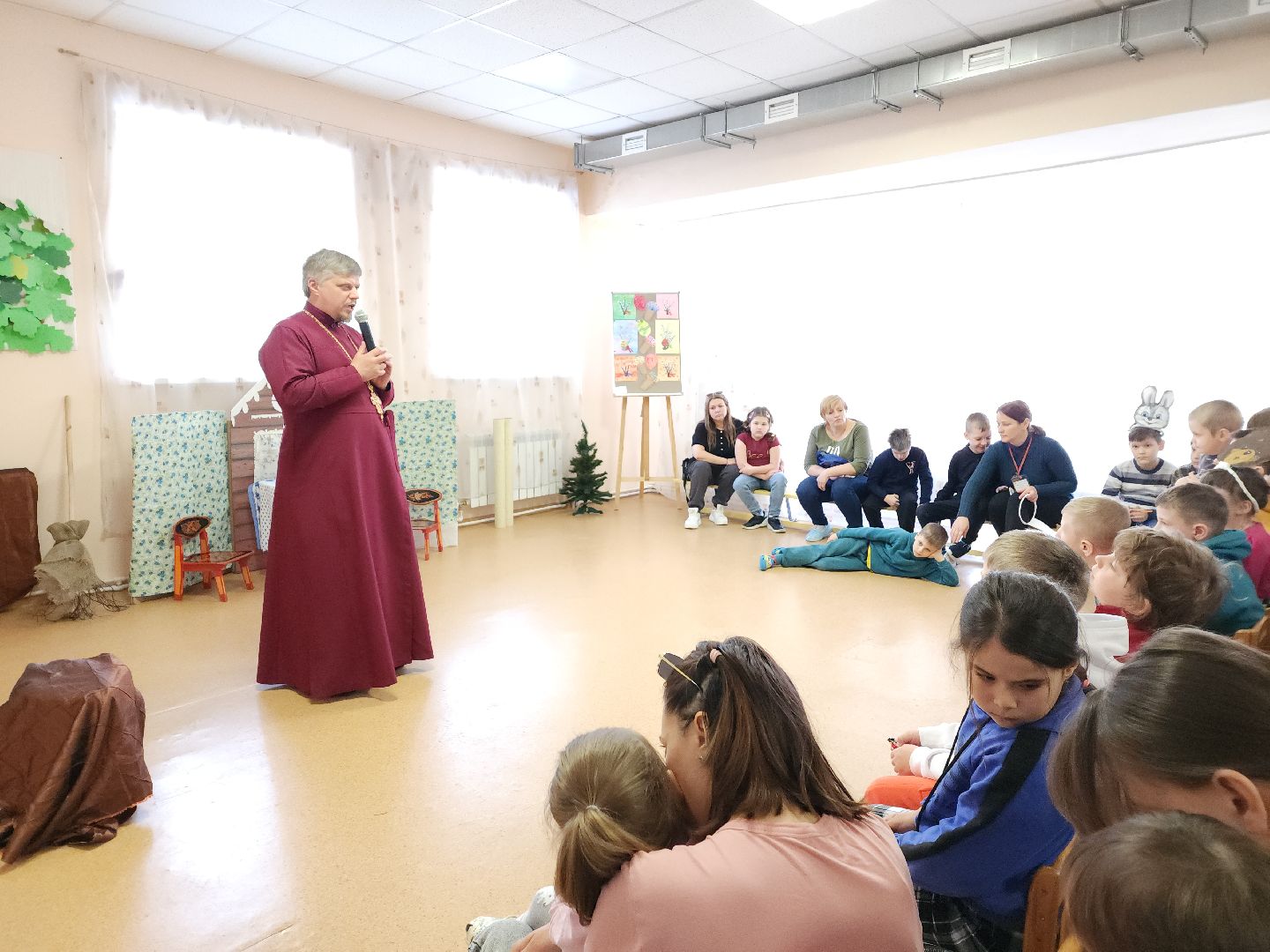 ивантеевка, центр социального обслуживания, дети-инвалиды, спектакль, православные,