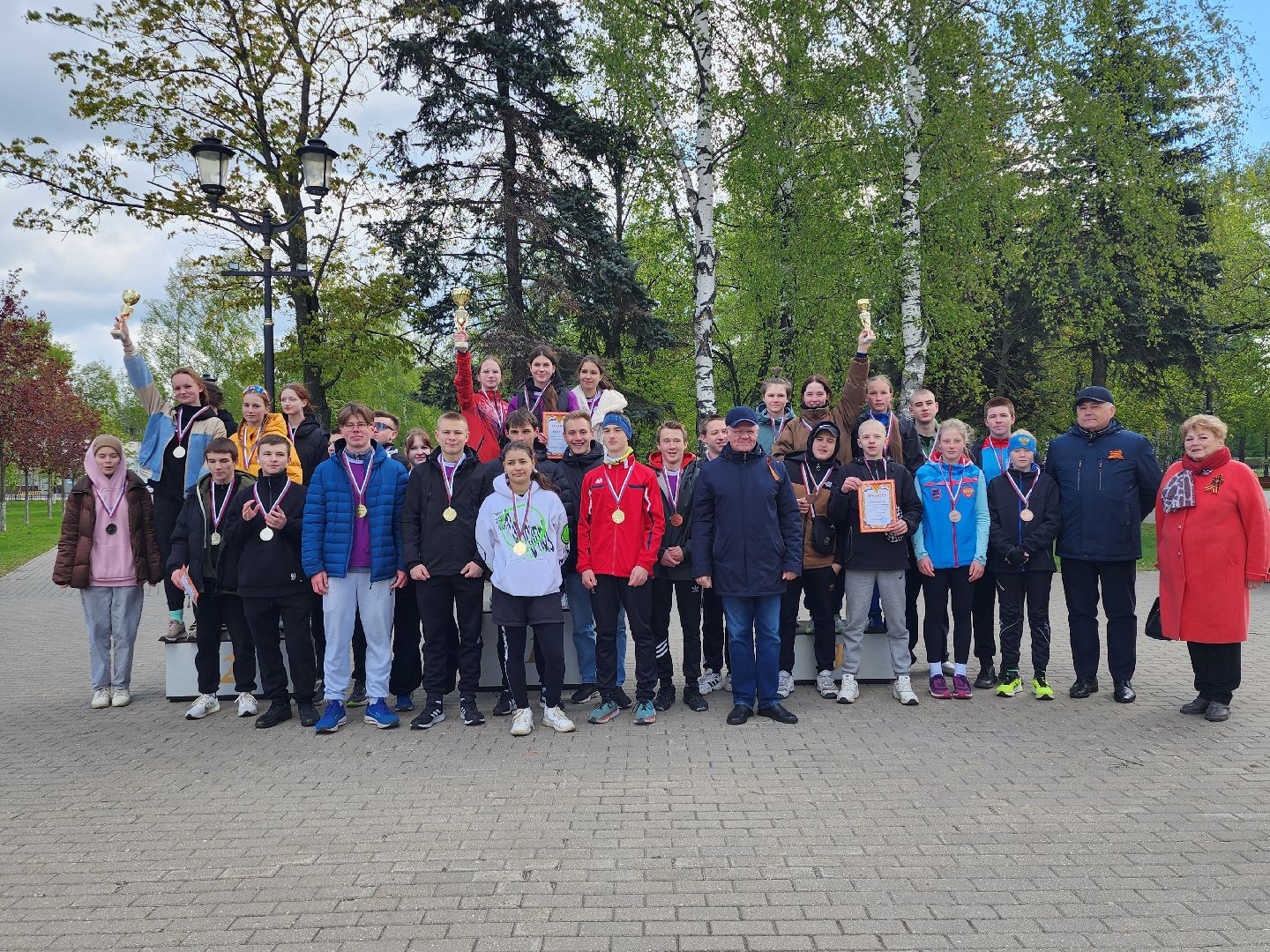 легкоатлетическая эстафета, День Победы, забег, Старая Купавна, Богородский городской округ,