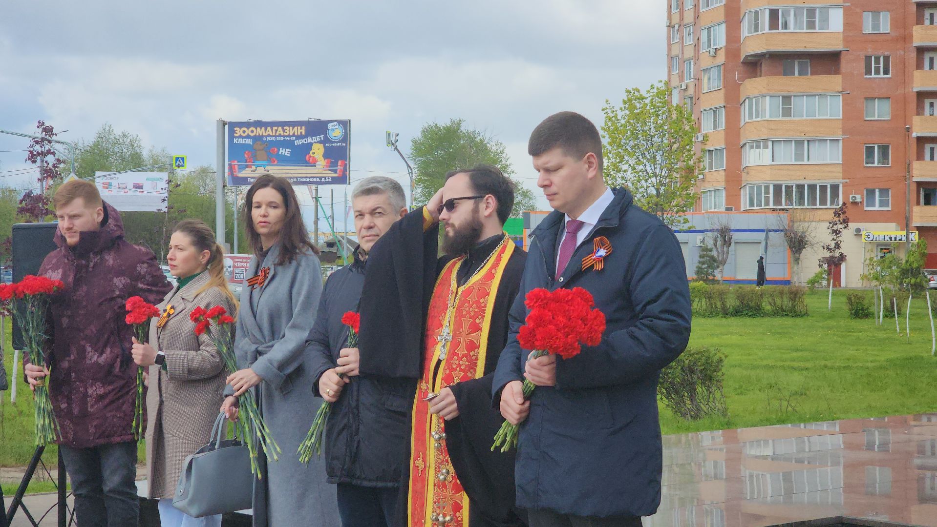 павловский посад, городской округ павловский посад, жители, день победы, митинг, память,