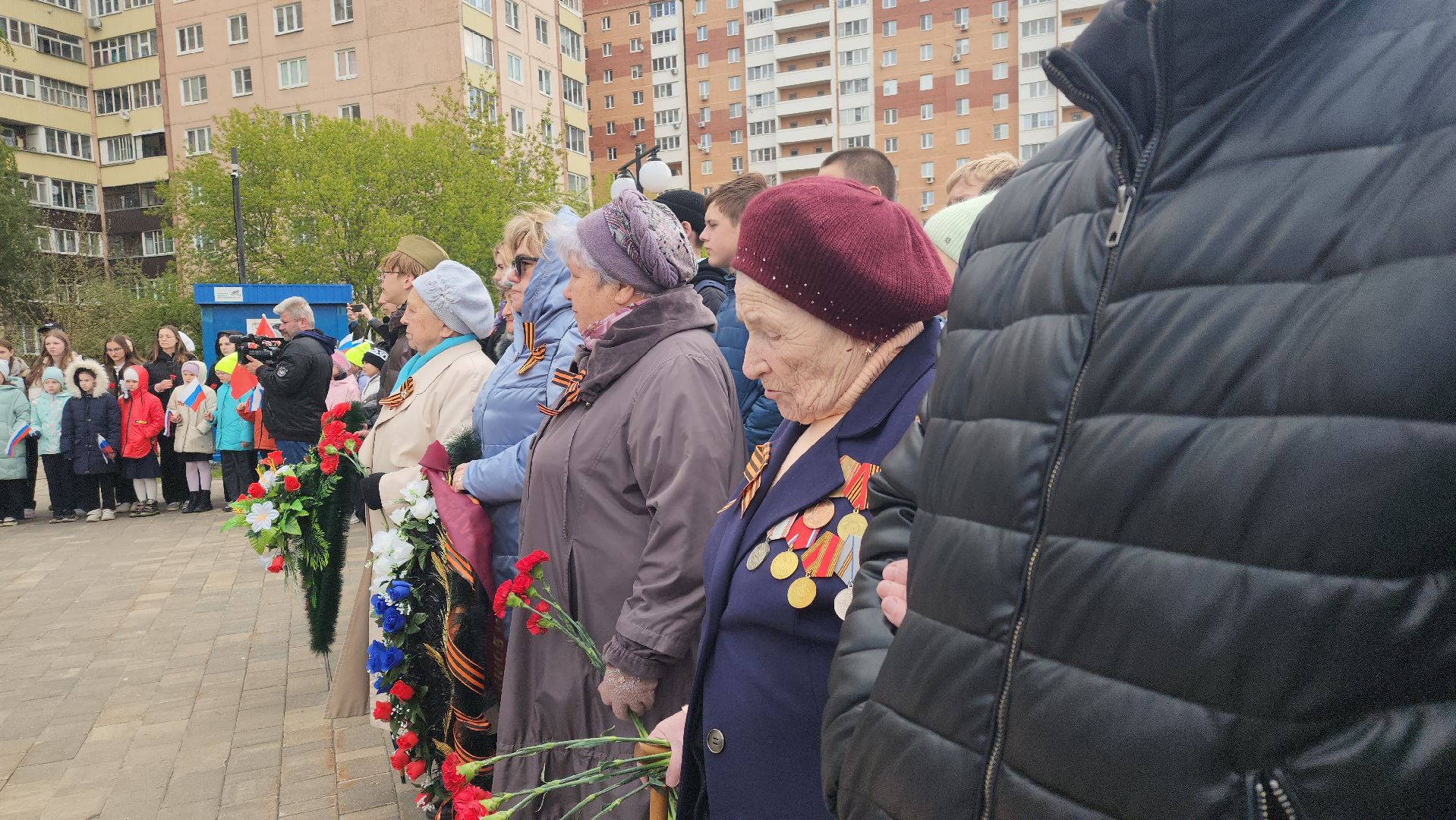 павловский посад, городской округ павловский посад, жители, день победы, митинг, память,