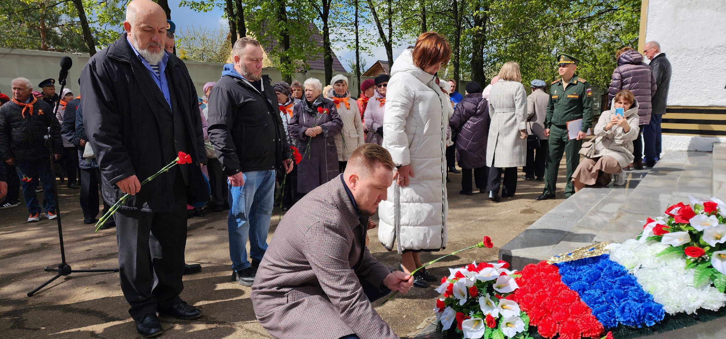 раменское, общество, памятное мероприятие на центральном городском кладбище, возложение цветов к мемориалу скорбящей матери,