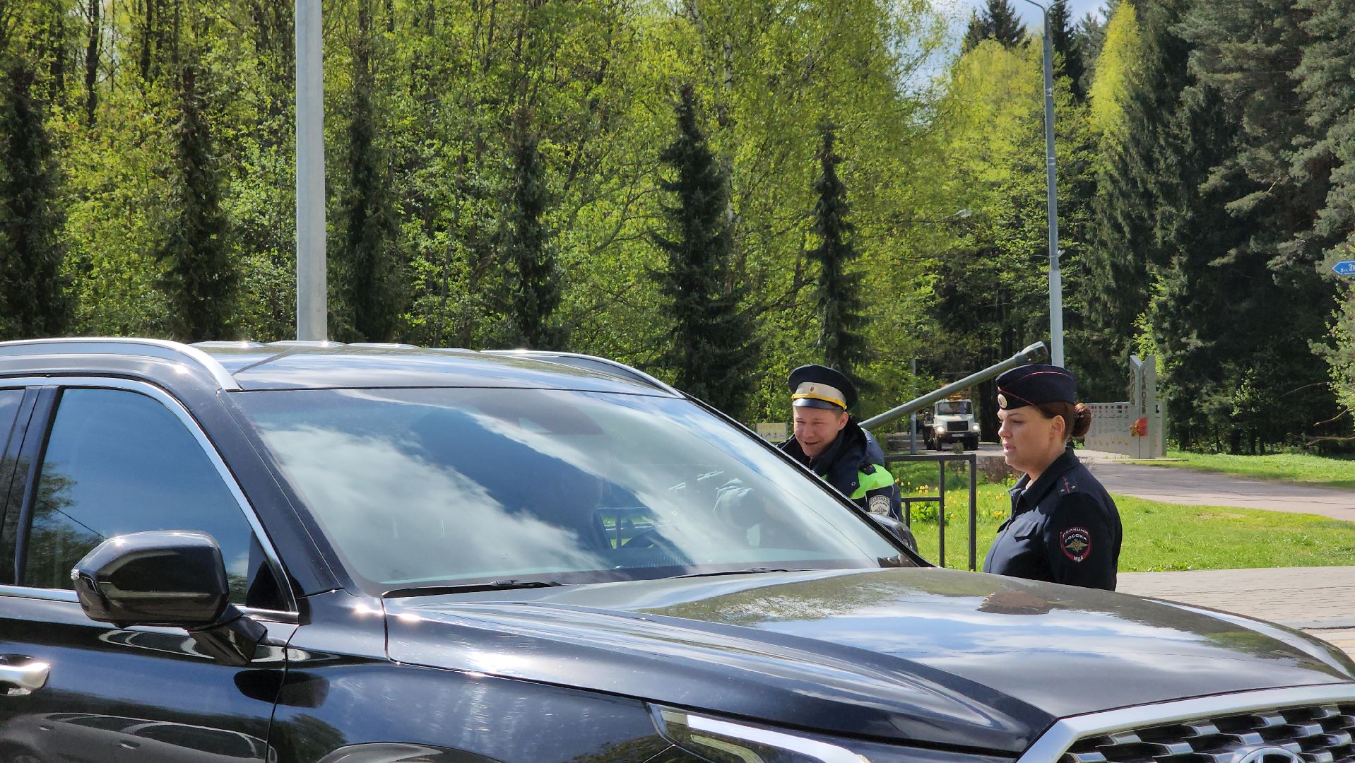 Госавтоинспекция, Дубна, георгиевская лента, День Победы,