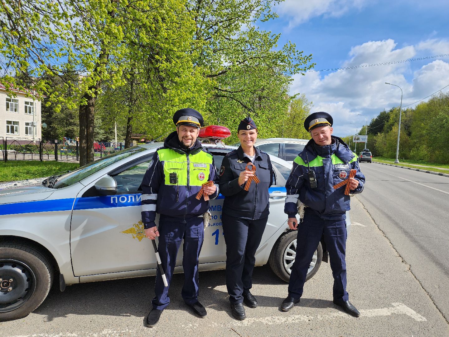 Госавтоинспекция, Дубна, георгиевская лента, День Победы,