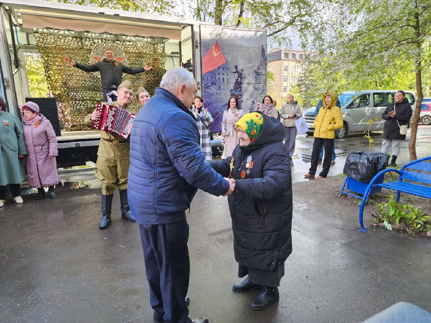 можайск, можайский городской округ, подмосковье, фронтовая бригада, ветеран, день победы, поздравления, концерт,