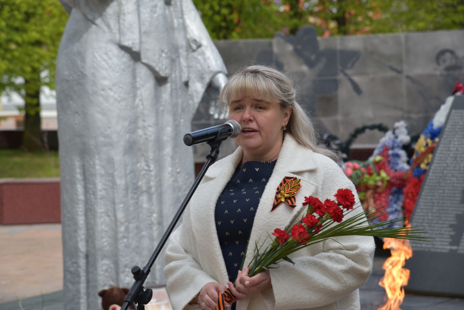 лотошино, сквер победы, день победы, митинг, юнармия,