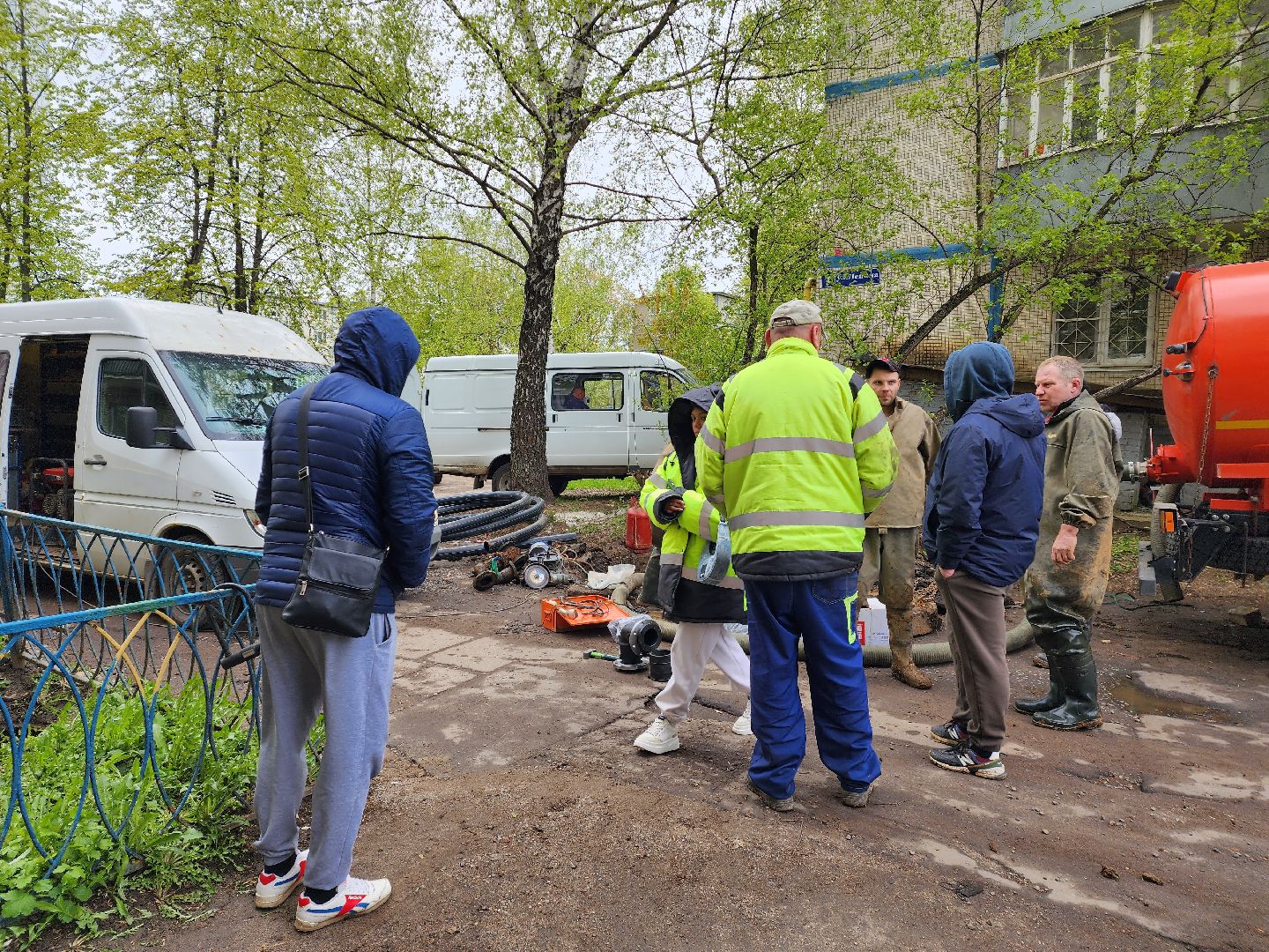 Водоканал, Замена трубопровода, лобня,
