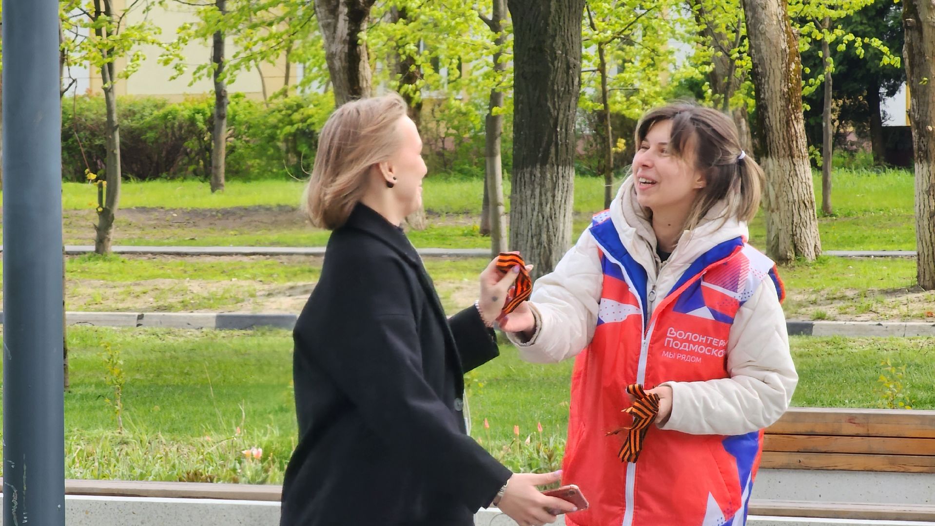 ступино, георгиевская ленточка, волонтеры подмосковья,