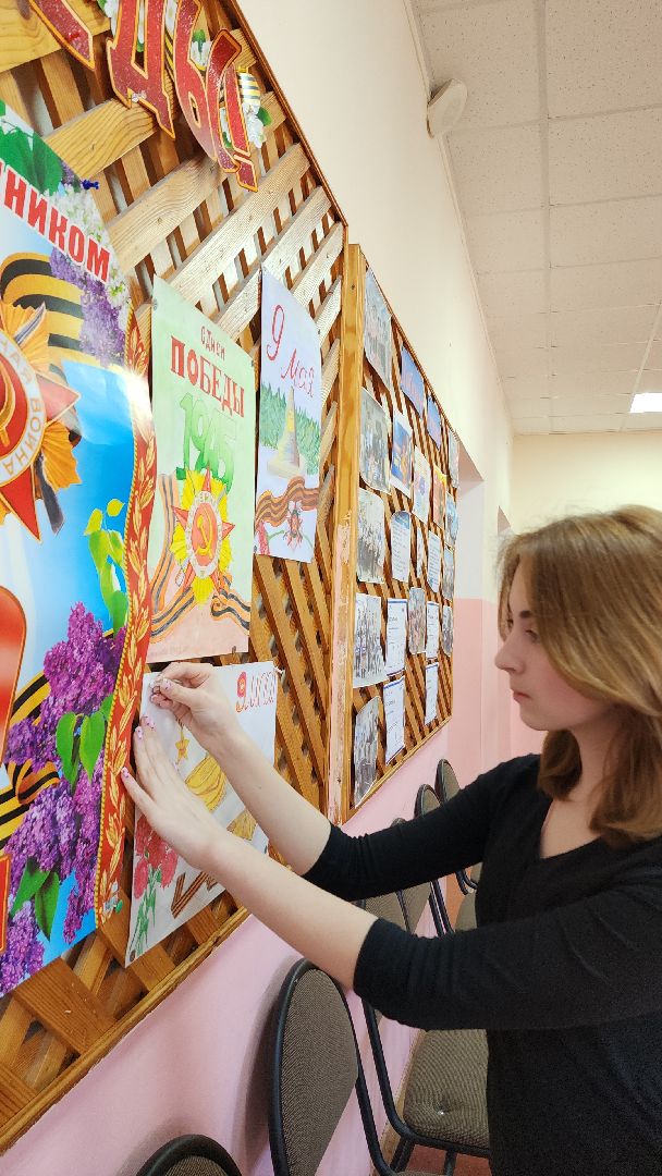 электросталь, образование, школа 12, день победы, акция, 9 мая, окна победы, стена памяти,
