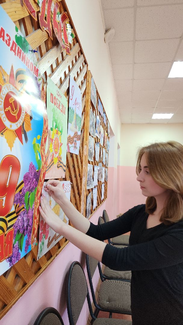 электросталь, образование, школа 12, день победы, акция, 9 мая, окна победы, стена памяти,