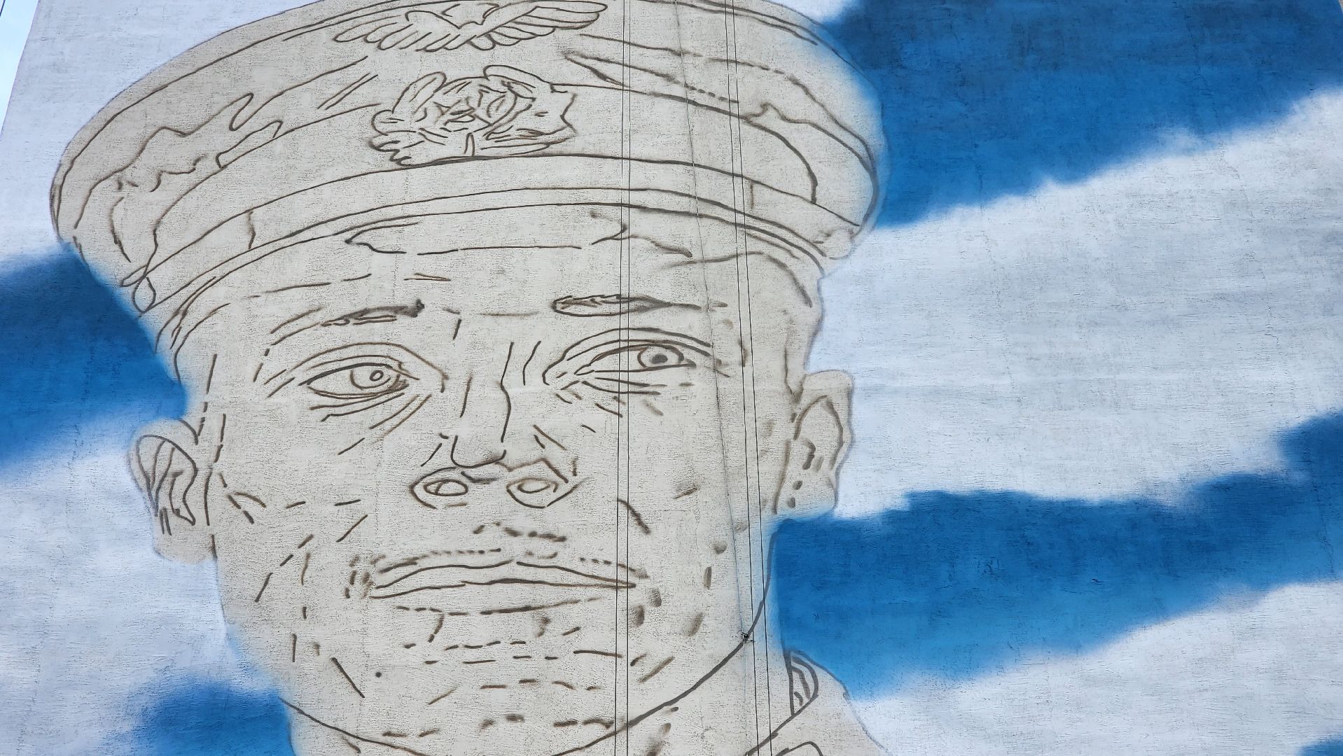 Подольск, Мурал, Художник, Виктор Талалихин,